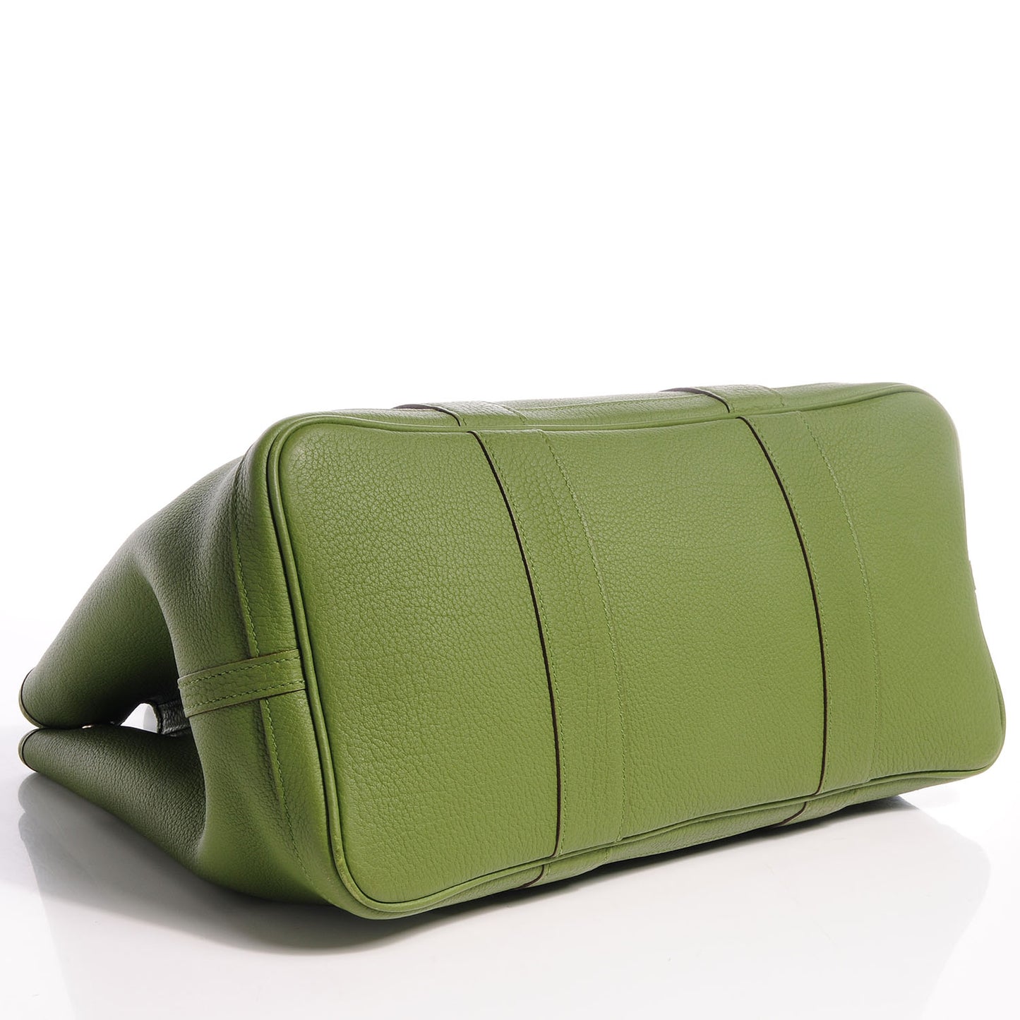 Veau Negonda Garden Party Tote MM 36 Vert Anis