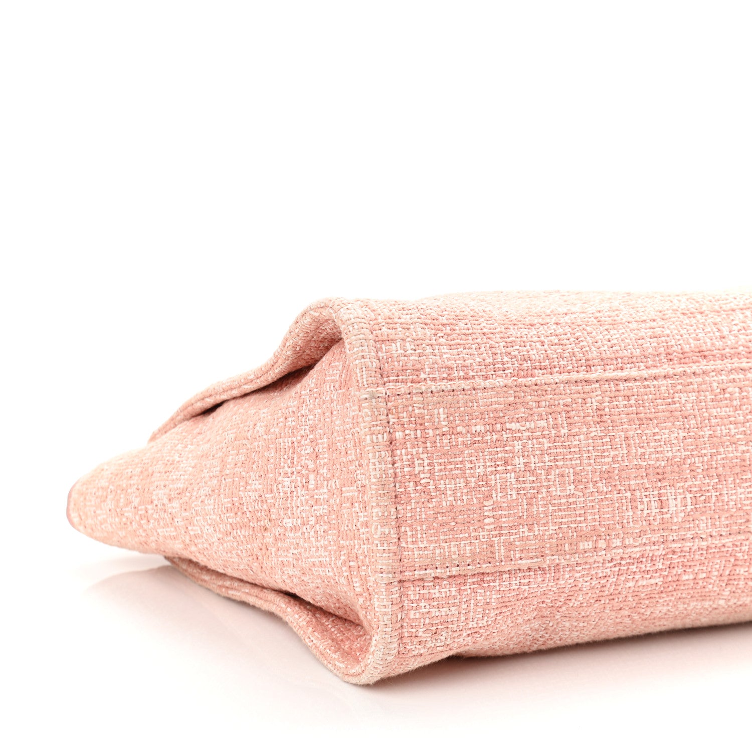 Chanel Lurex Boucle Small Deauville Tote Pink 8 of 9
