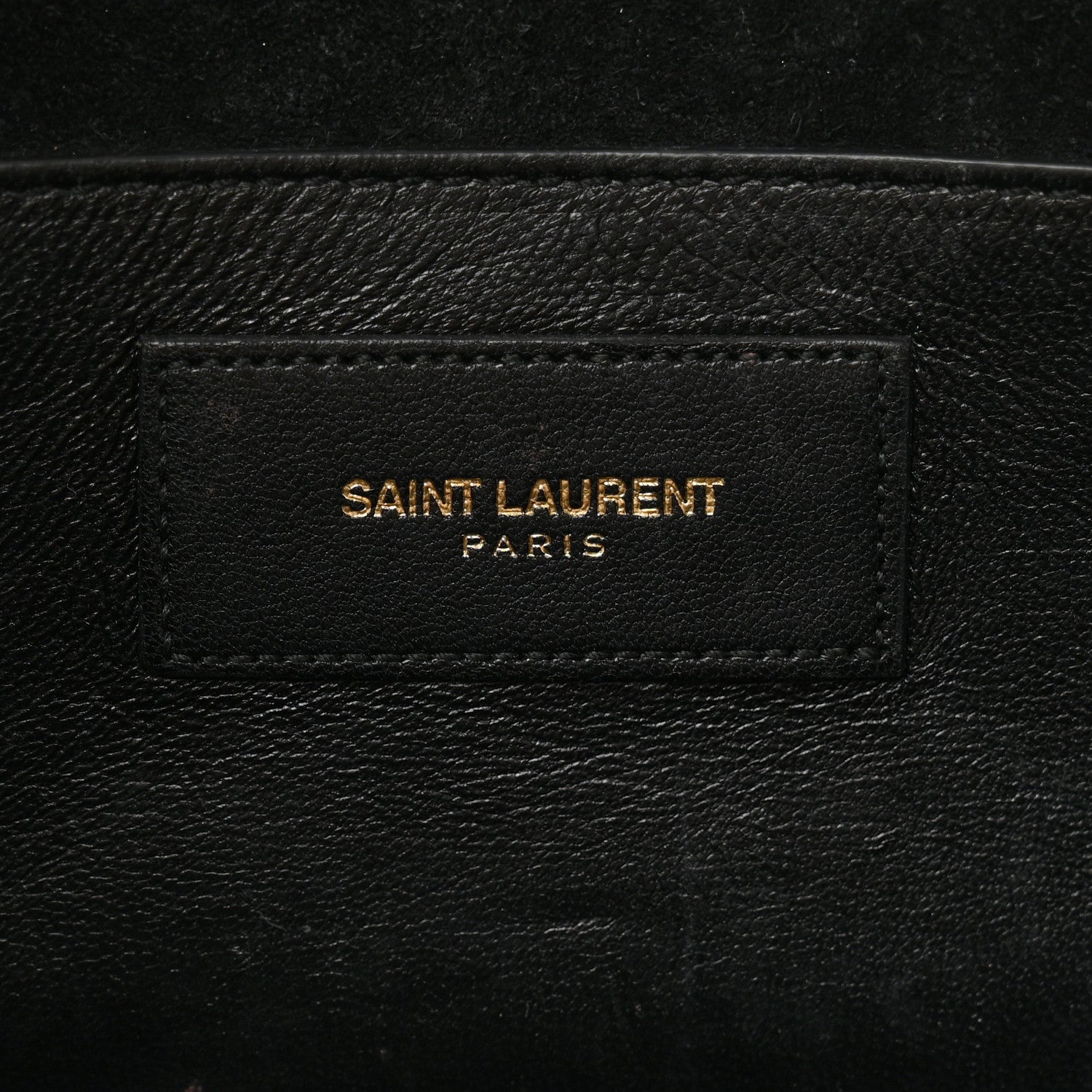 Saint Laurent Textured Metallic Calfskin Classic Monogram Cassandre Clutch Silver 6 of 16