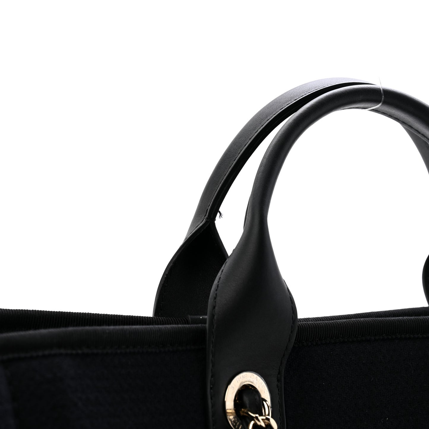 Mixed Fibers Medium Deauville Tote Black