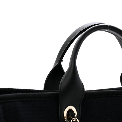 Chanel Mixed Fibers Medium Deauville Tote Black 12 of 12