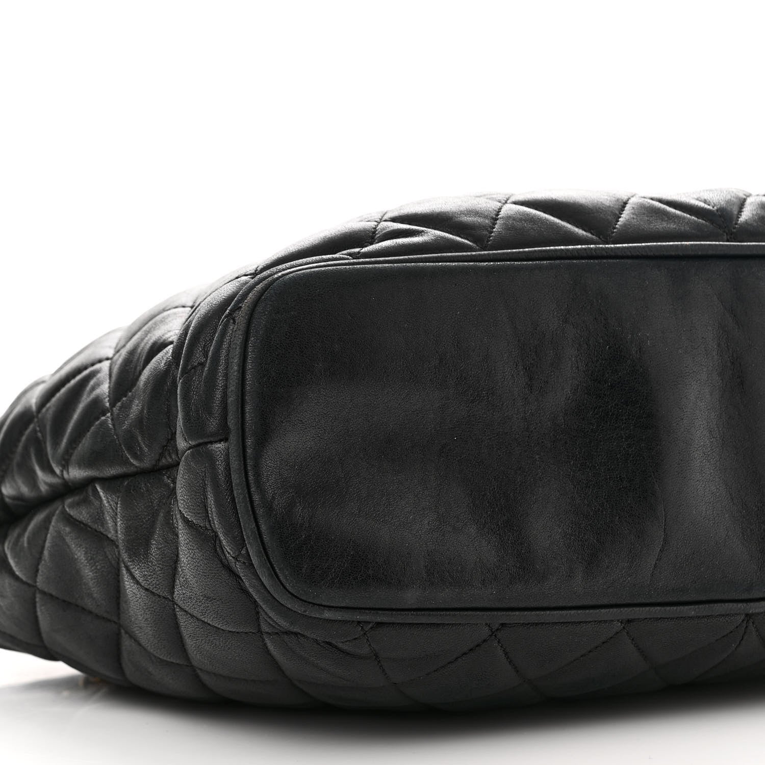 Chanel Lambskin Quilted Shoulder Bag Black 10 of 11
