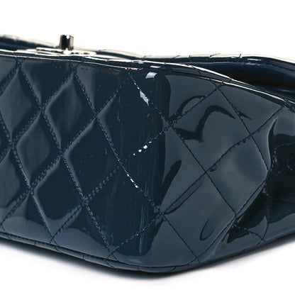 Chanel Patent Quilted Jumbo Double Flap Navy 9 of 12
