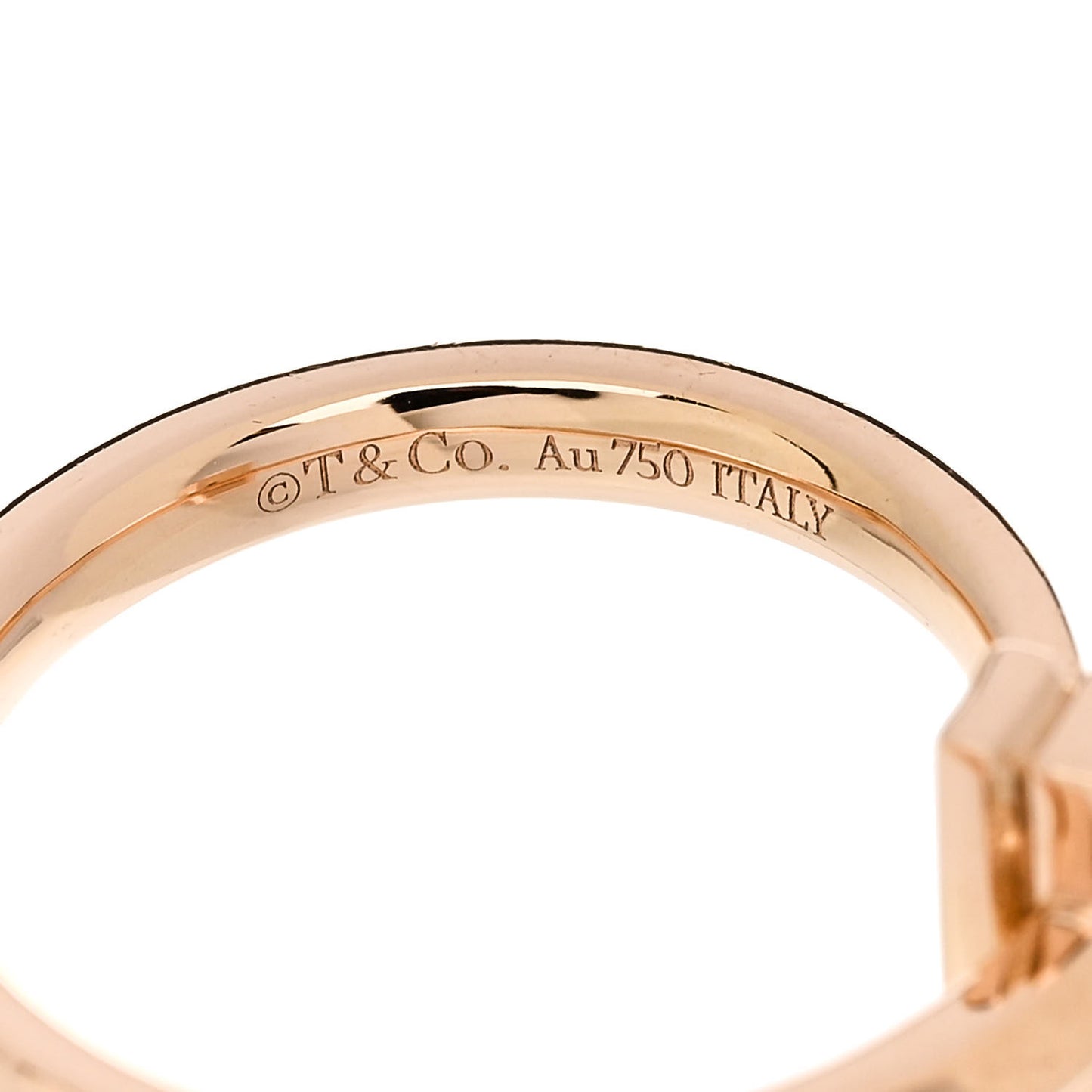 18K Rose Gold T T1 Ring 50 5.5