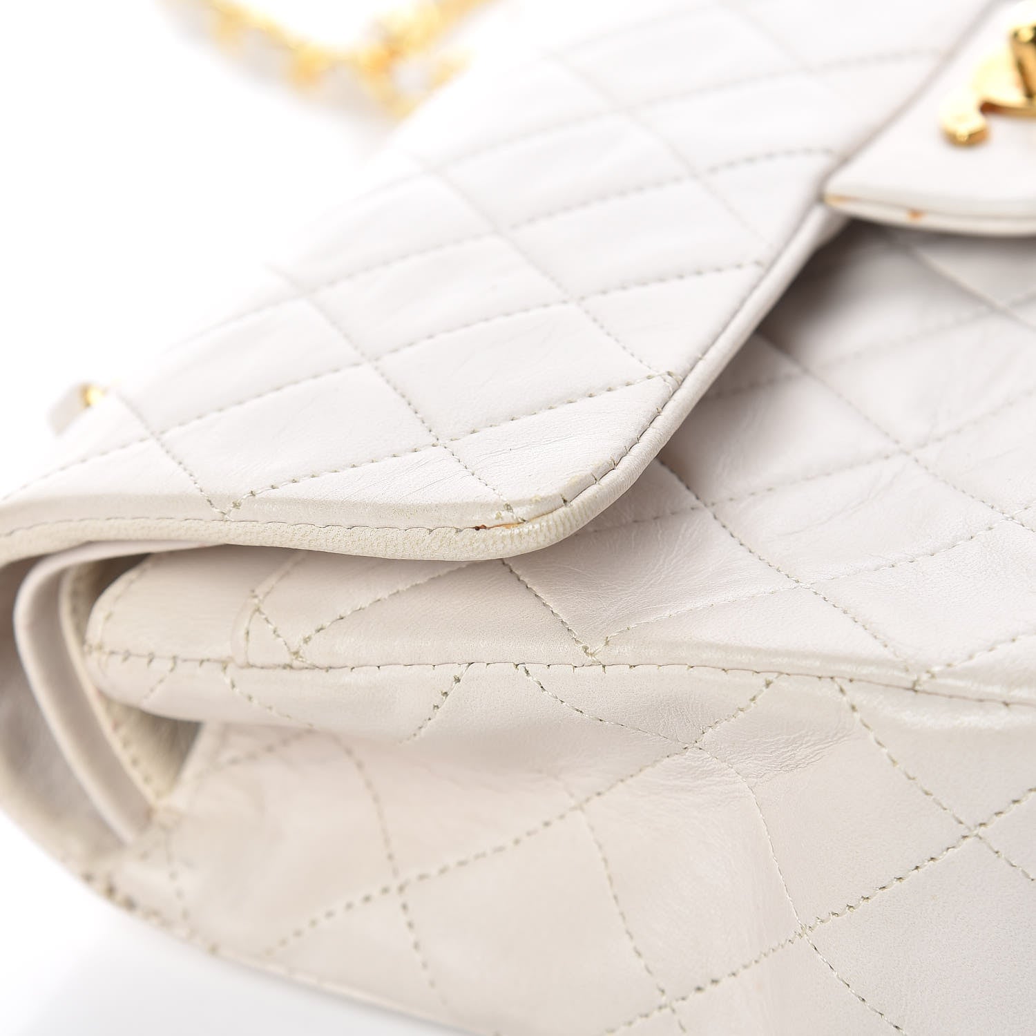 Chanel Lambskin Quilted Small Double Flap White 15 of 18