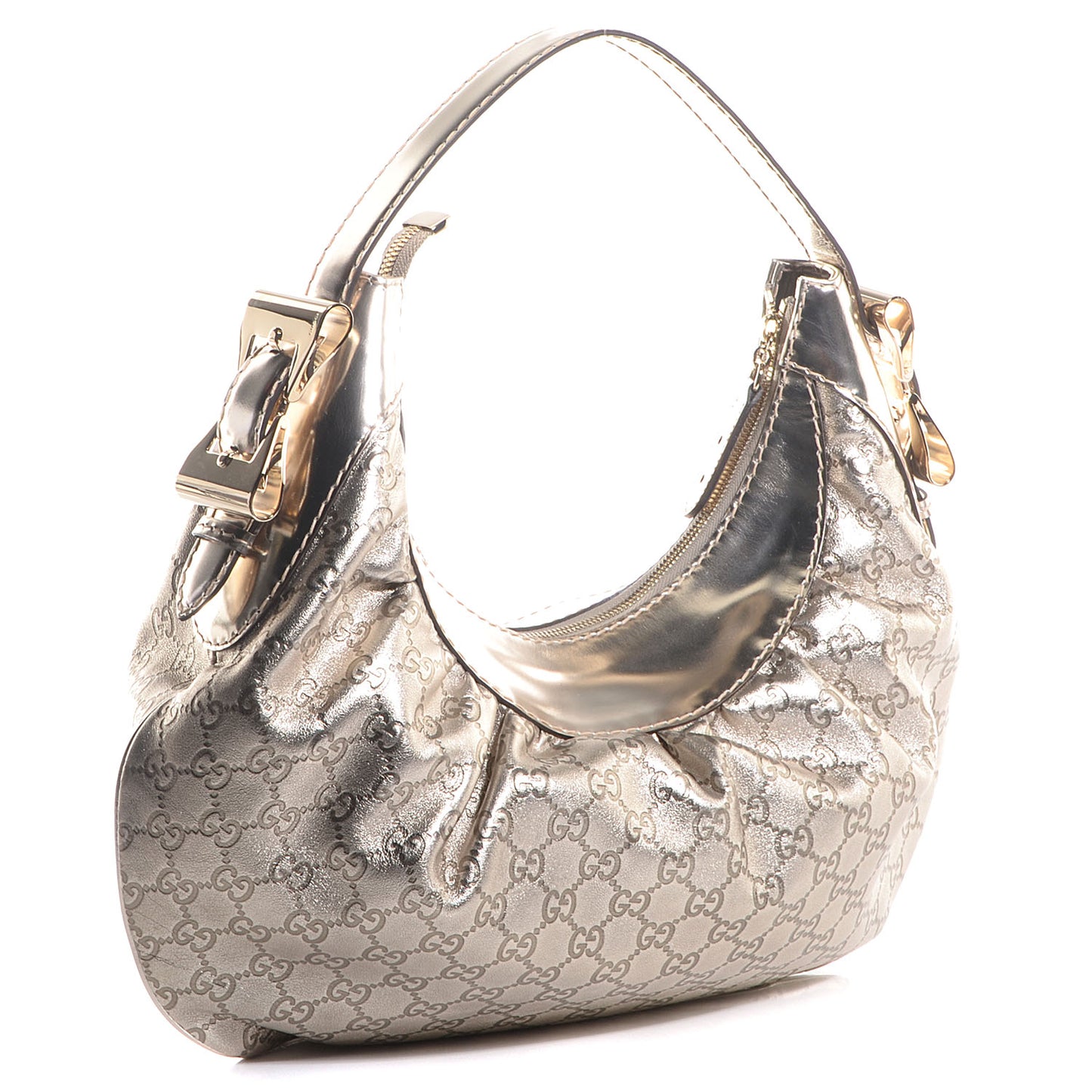 Guccissima GG Queen Hobo Gold
