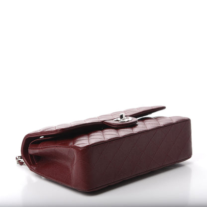 Chanel Caviar Quilted Medium Double Flap Dark Red 4 of 11