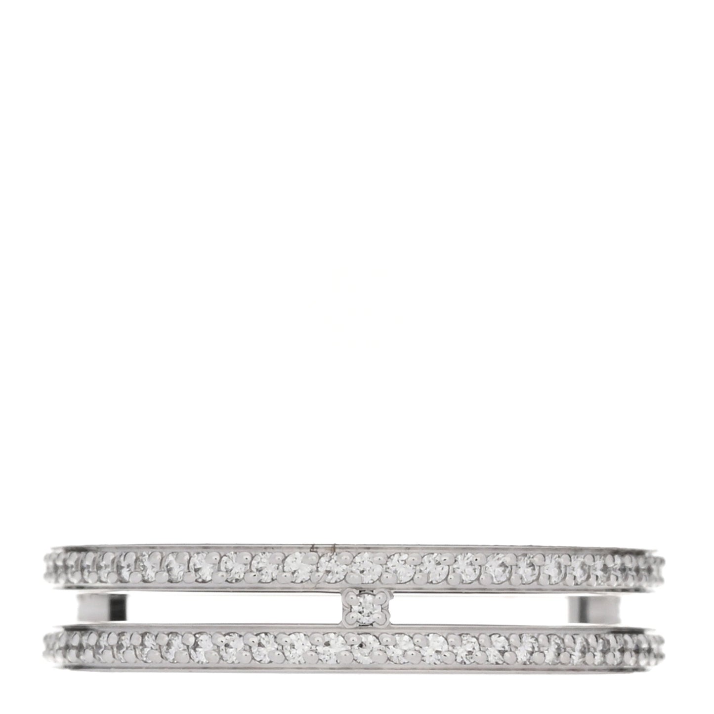 18K White Gold Diamond Ariane Wedding Band Ring 49 5