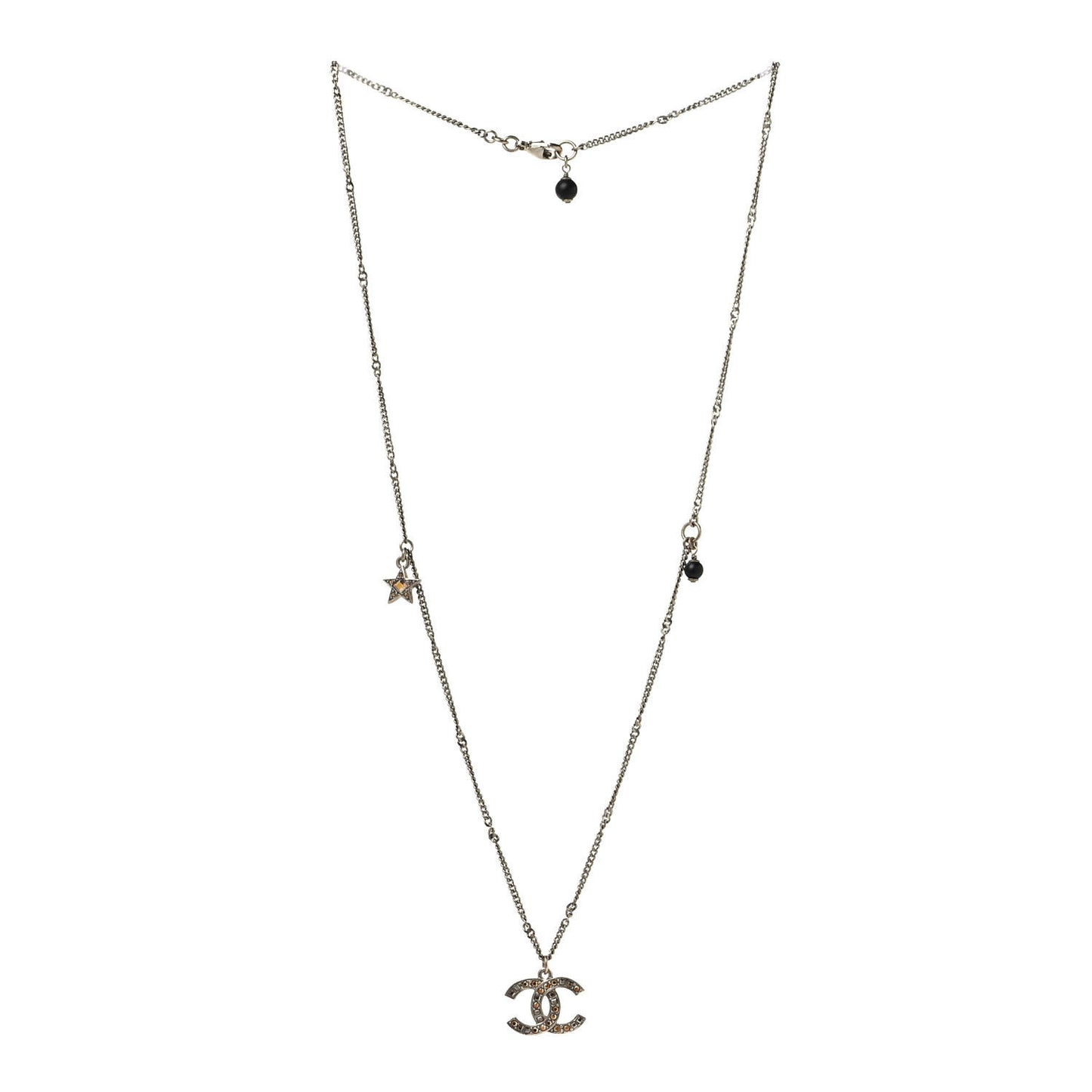 Baguette Crystal CC Starfall Necklace Gold