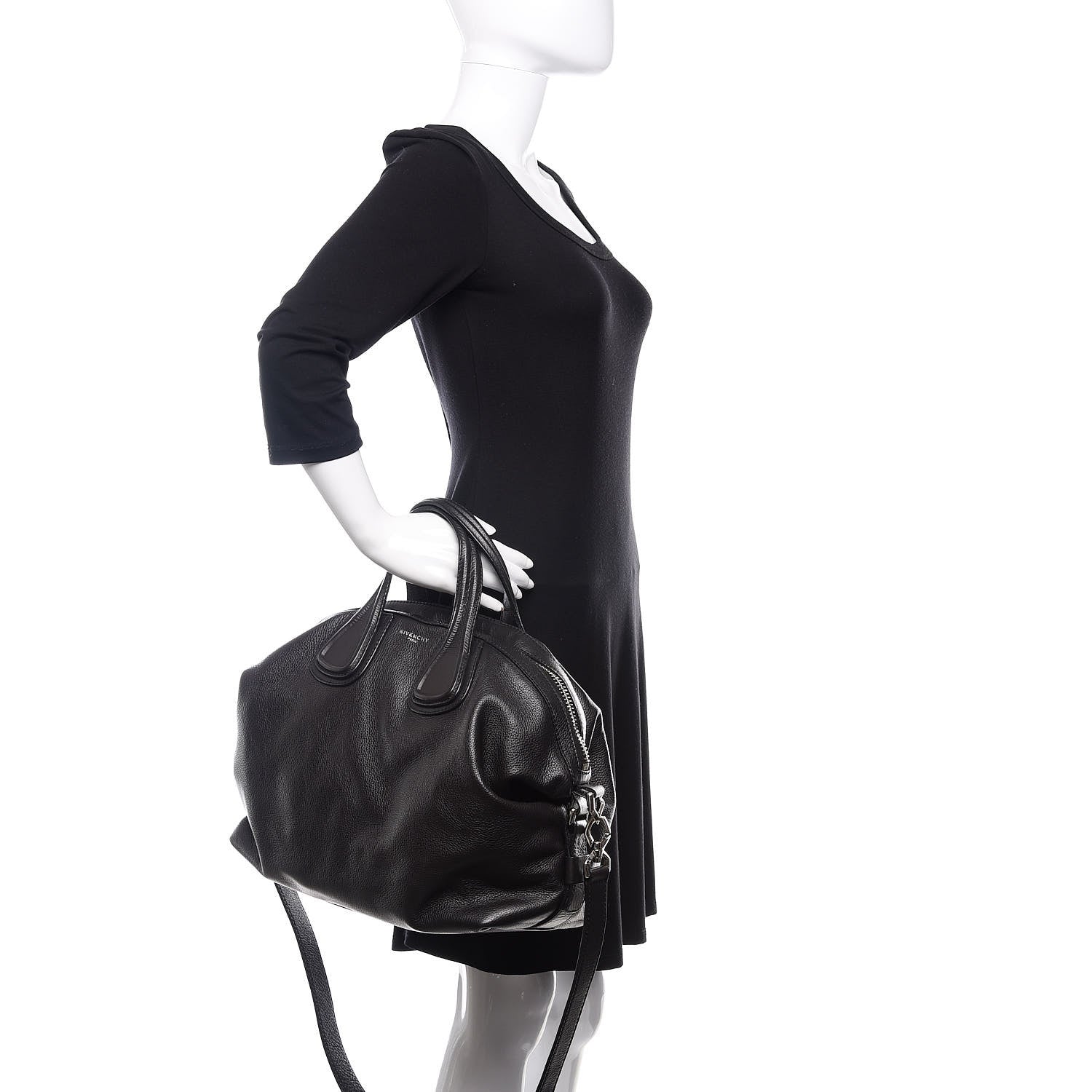 Givenchy Waxy Grained Calfskin Medium Nightingale Black 3 of 11