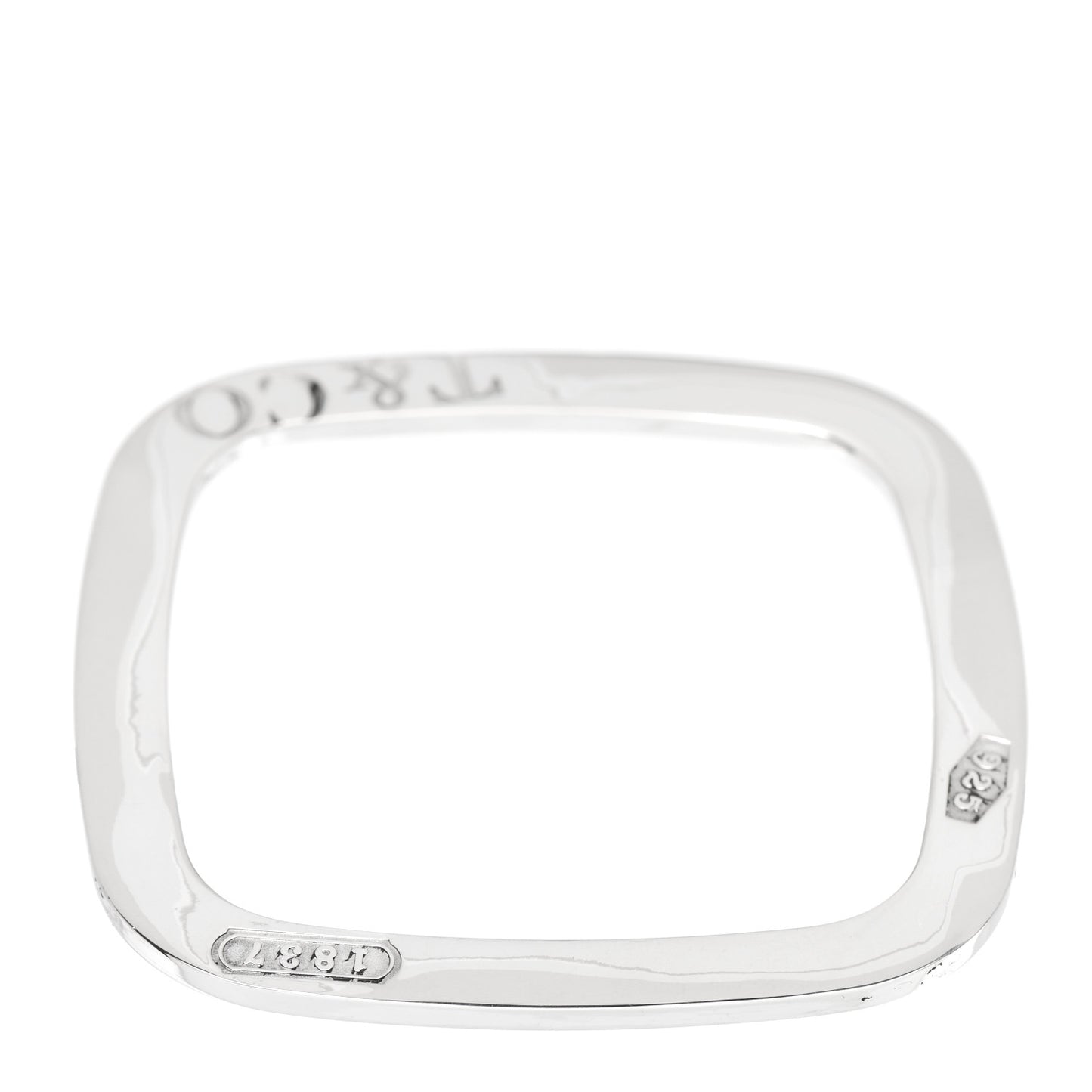 Sterling Silver 1837 Square Bangle Bracelet