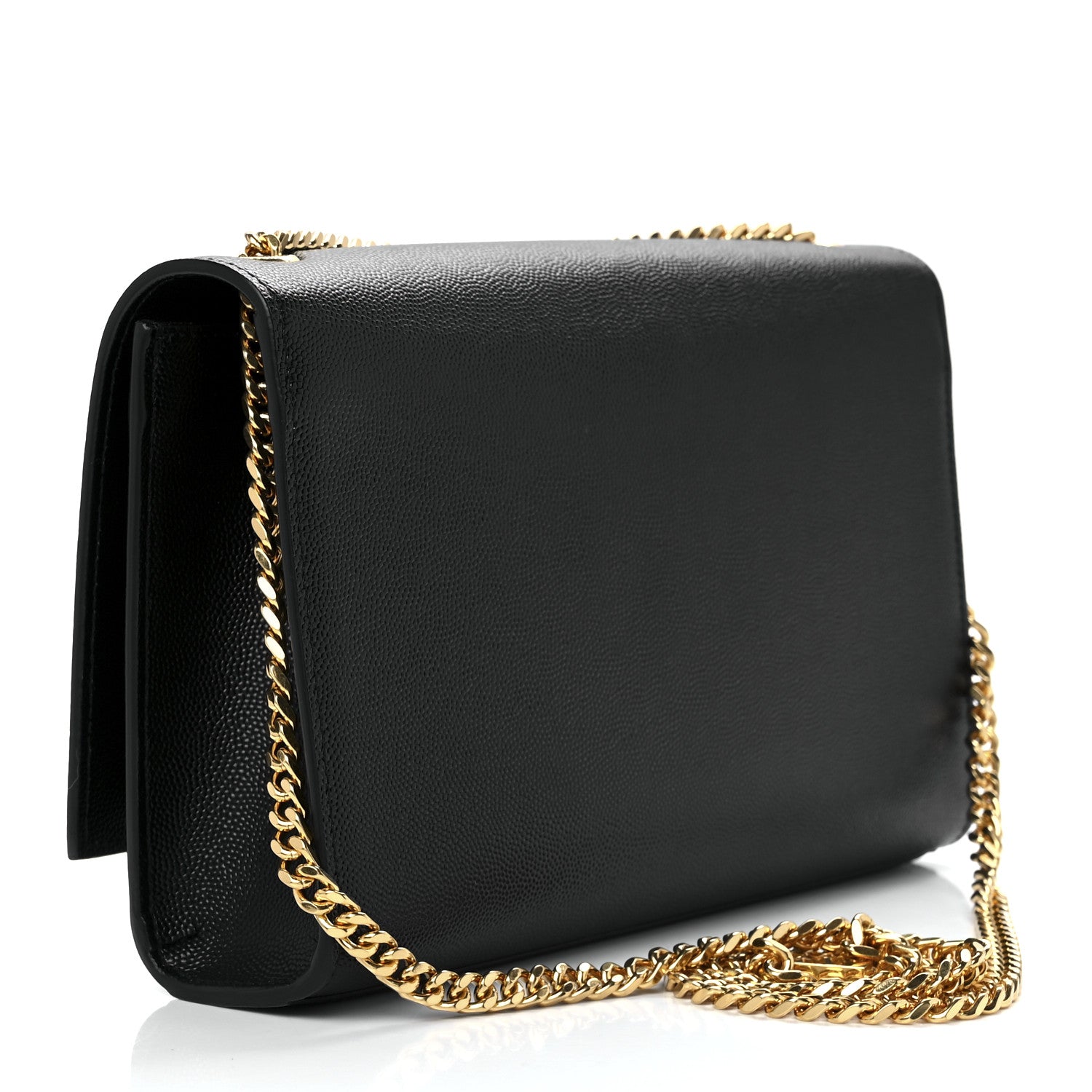 Saint Laurent Grain De Poudre Medium Classic Monogram Kate Satchel Black 3 of 13