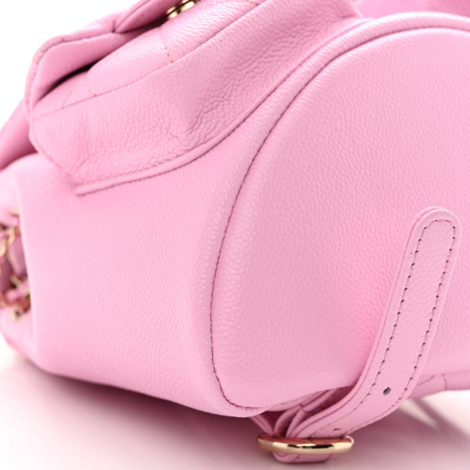 Chanel Shiny Caviar Quilted Small Duma Pockets Drawstring Backpack Lilac 9 of 10