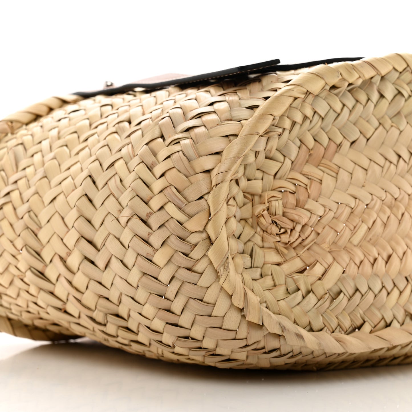 Raffia Small Basket Tote Bag Natural Tan