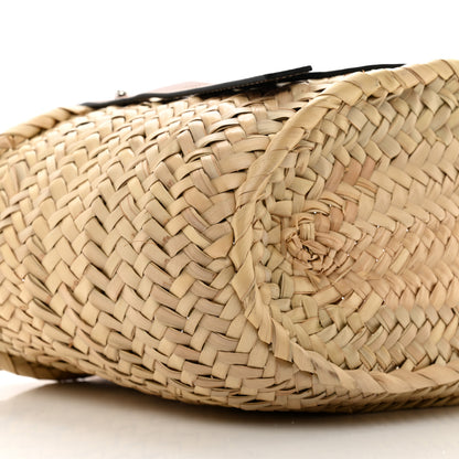Loewe Raffia Small Basket Tote Bag Natural Tan 9 of 10
