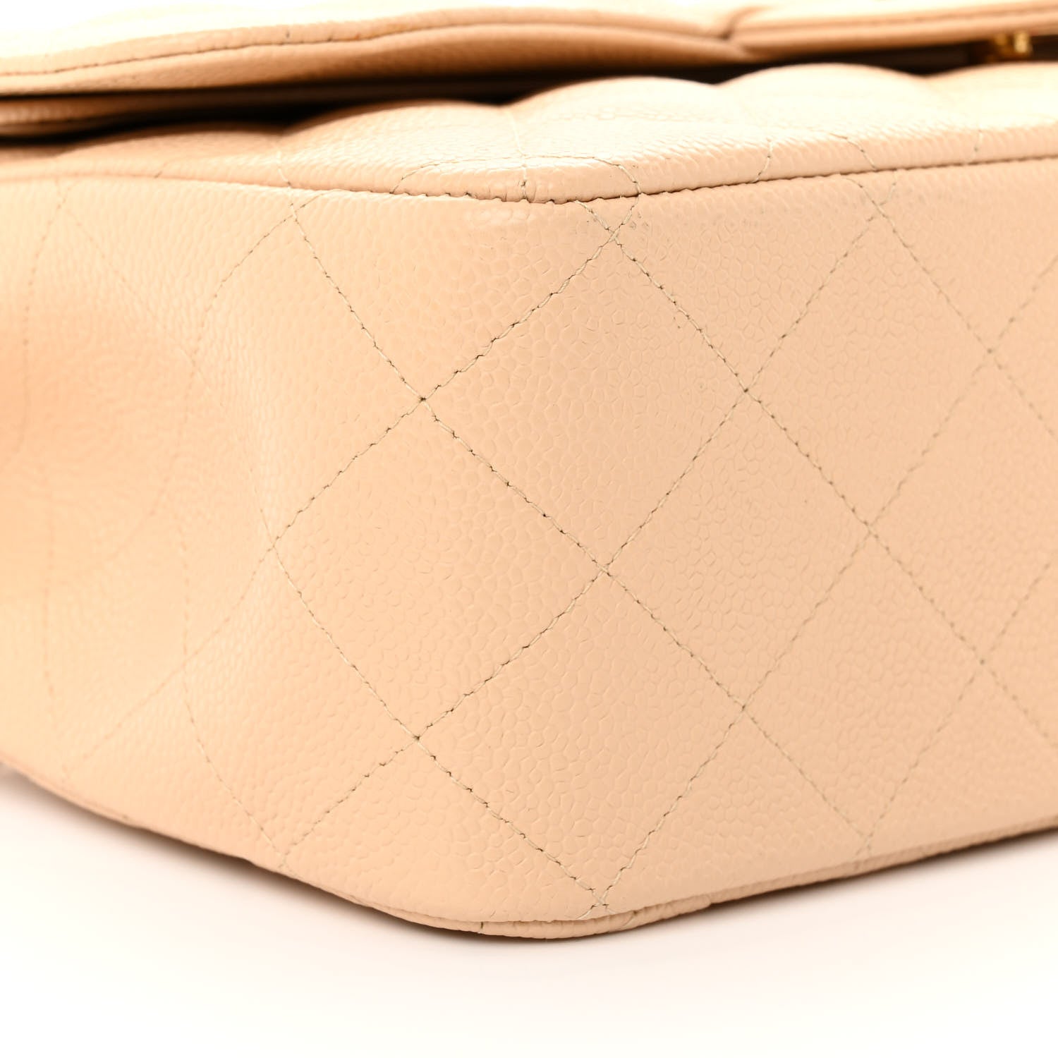 Chanel Caviar Quilted Jumbo Double Flap Beige 9 of 12