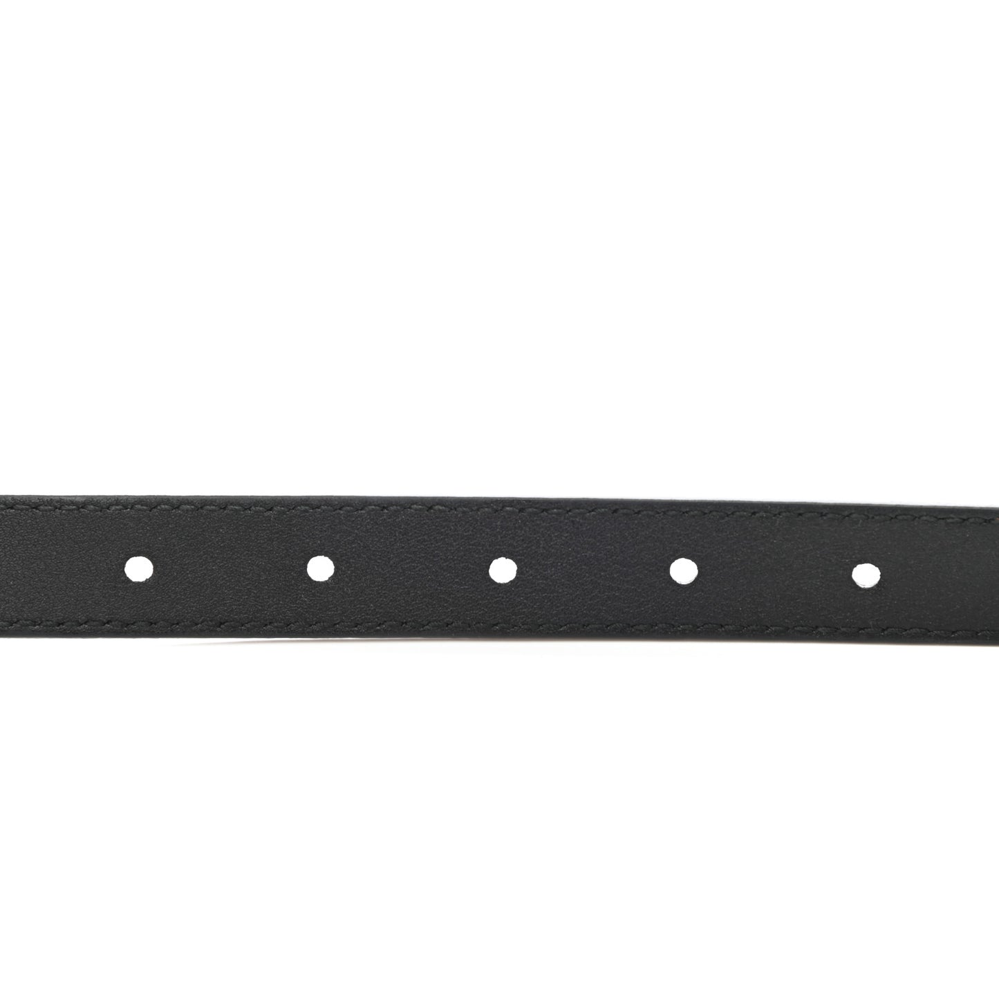 Calfskin Pearl Double G 20mm Belt 75 30 Black Cream
