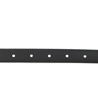Gucci Calfskin Pearl Double G 20mm Belt 75 30 Black Cream 4 of 7