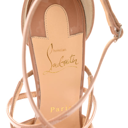 Christian Louboutin Patent Holly Alta 120 Pumps 38.5 Nude 7 of 8