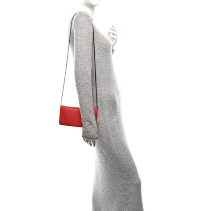 Bottega Veneta Nappa Intrecciato Continental Wallet on Chain Red 2 of 11