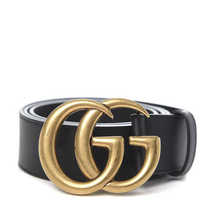 Gucci Calfskin Double G 40mm Belt 95 38 Black 1 of 5