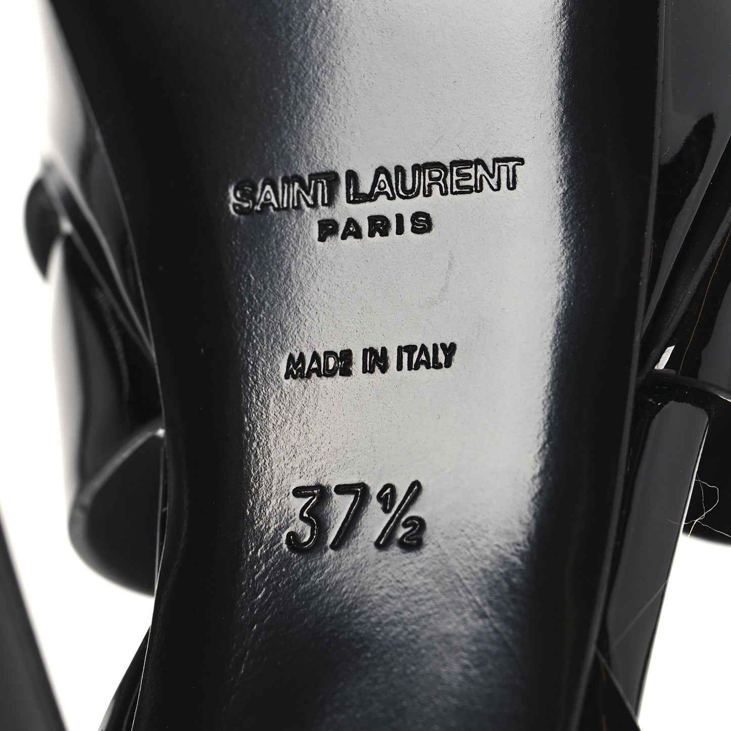 Patent Tribute 75 Platform Sandals 37.5 Black