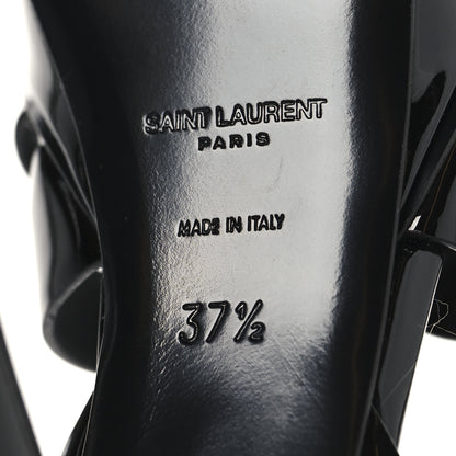 Saint Laurent Patent Tribute 75 Platform Sandals 37.5 Black 8 of 9