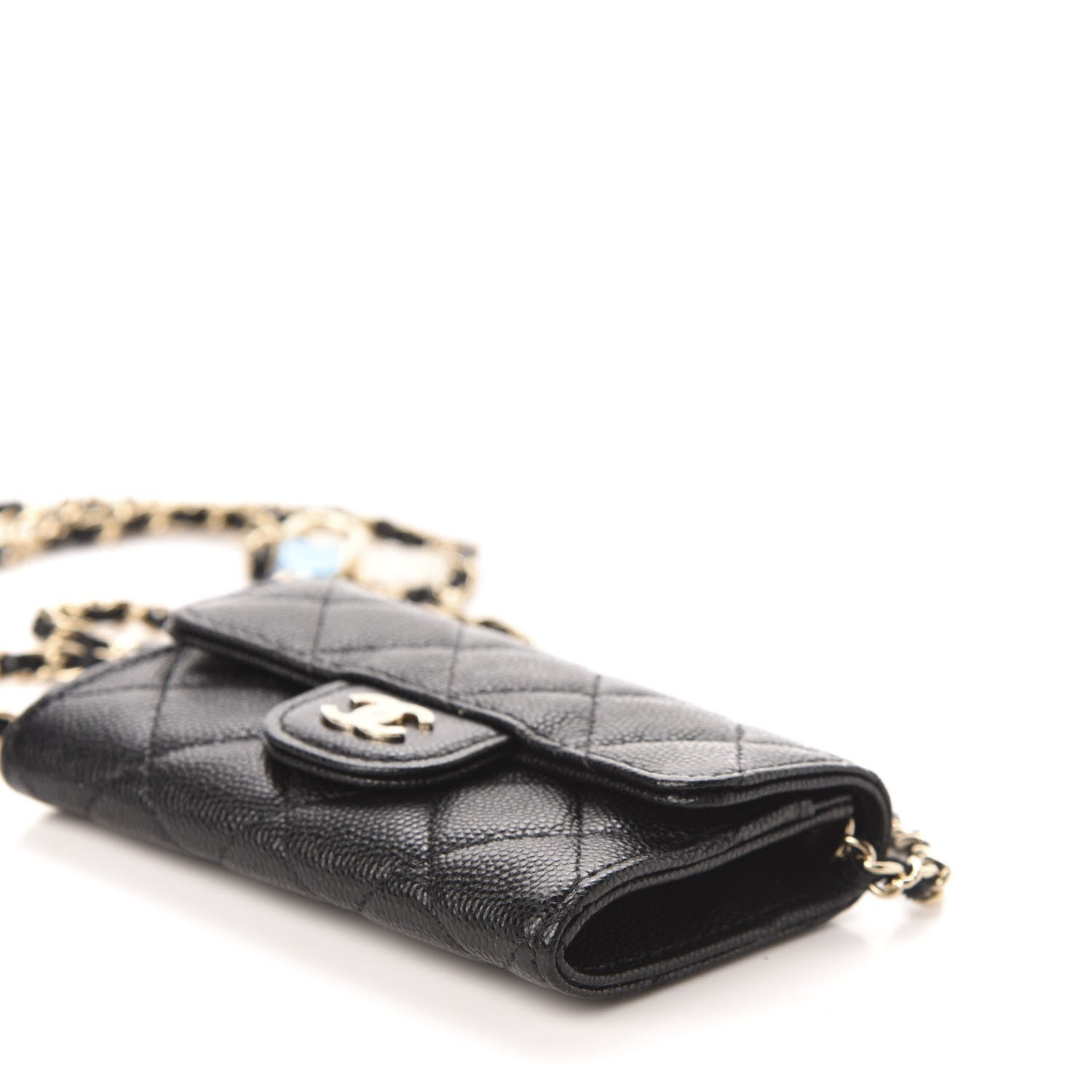 Chanel Caviar Quilted Flap Classic Belt Bag Black 10 of 12