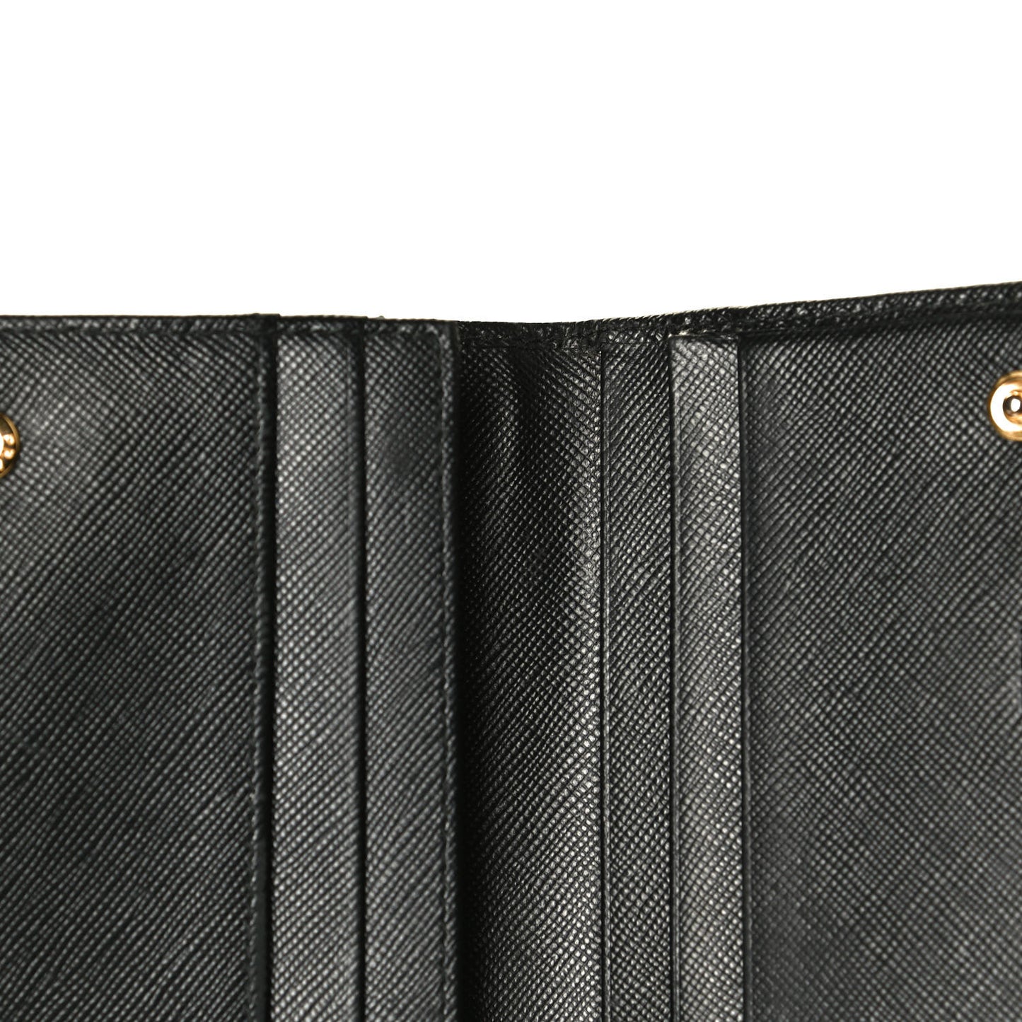 Saffiano Bow Continental Wallet Black