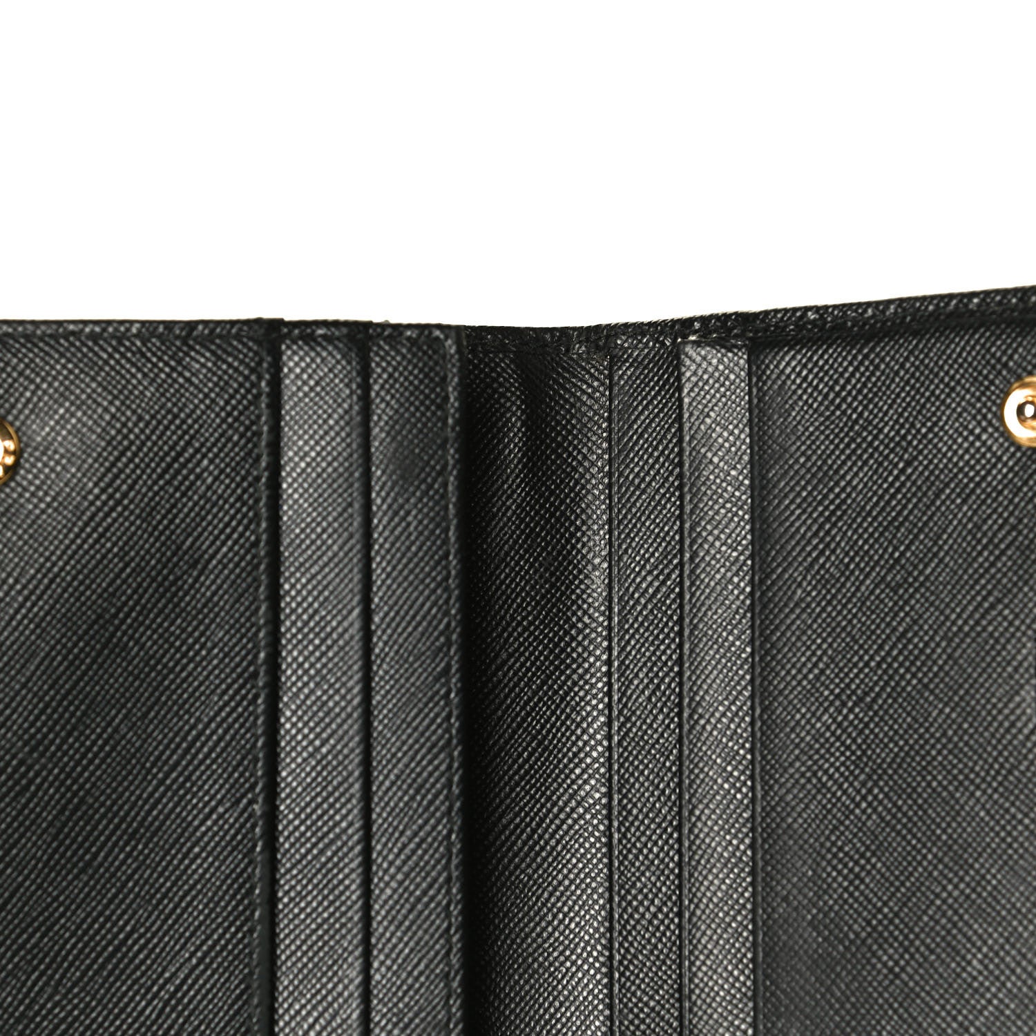 Prada Saffiano Bow Continental Wallet Black 8 of 8