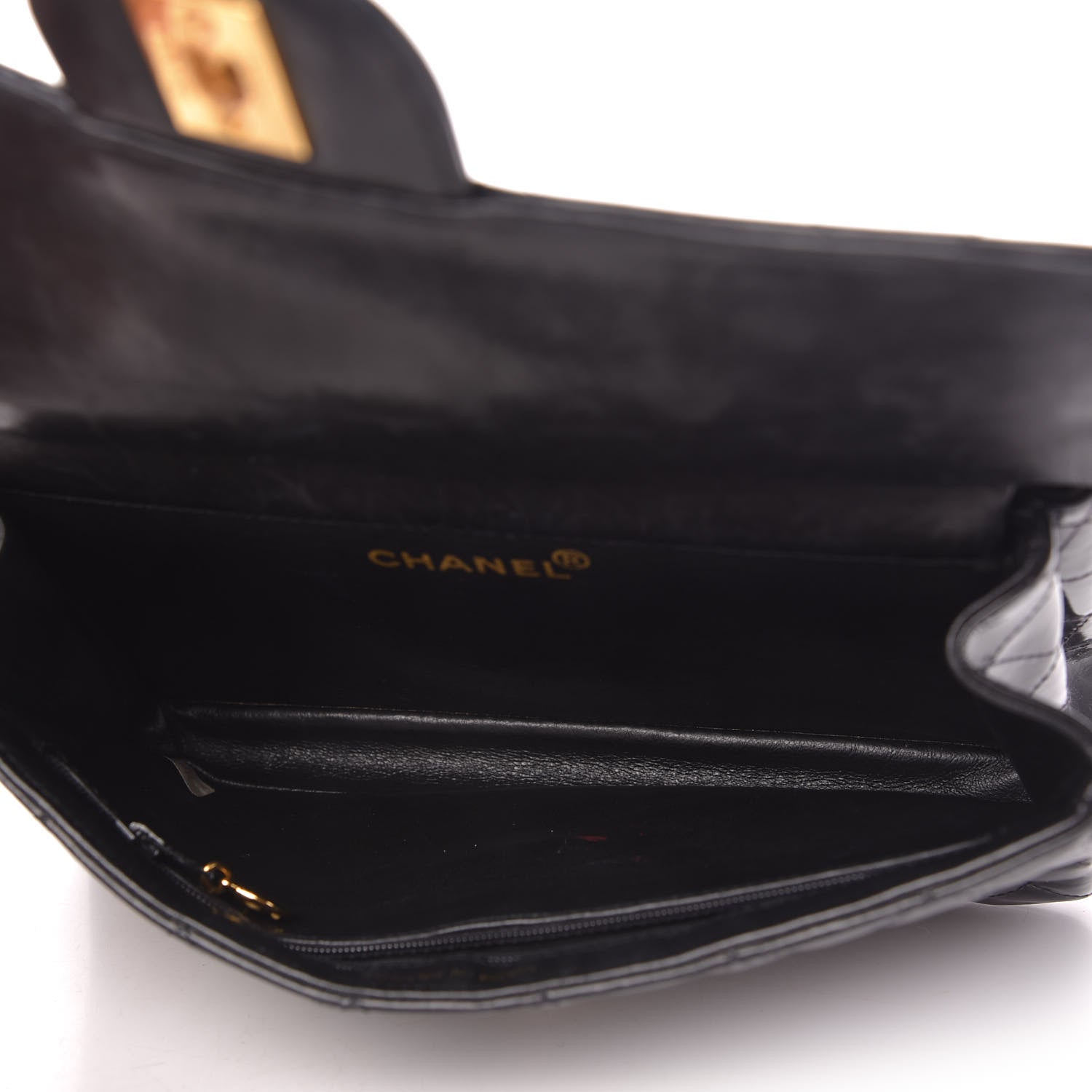 Chanel Patent Quilted Small Double Sided Flap Black 5 of 12