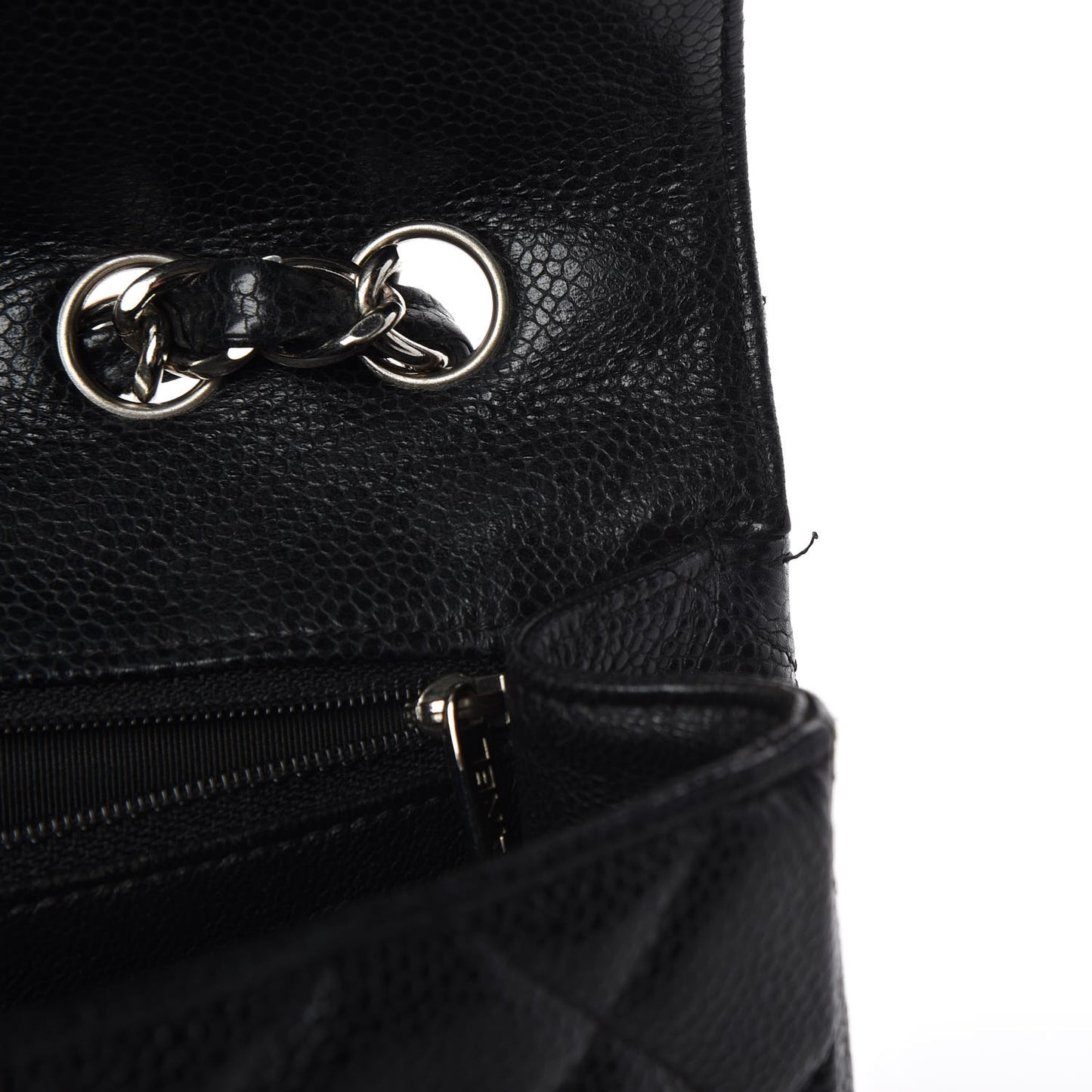 Caviar Quilted Jumbo Single Flap Black