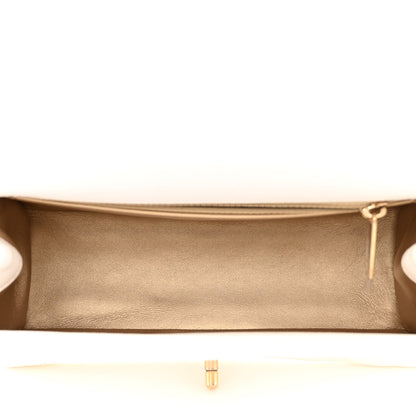 Chanel Lambskin Quilted La Parisienne Top Handle Flap White 5 of 14