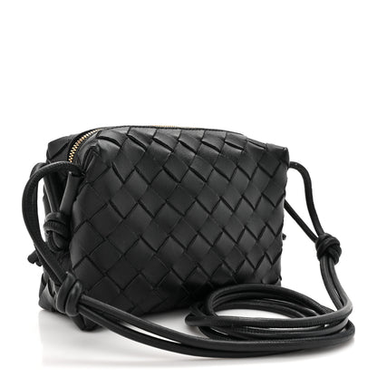 Bottega Veneta Nappa Intrecciato Mini Loop Camera Bag Black 3 of 9