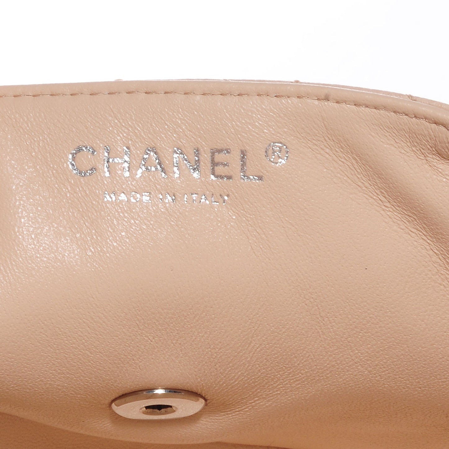 Caviar East West Flap Beige Clair