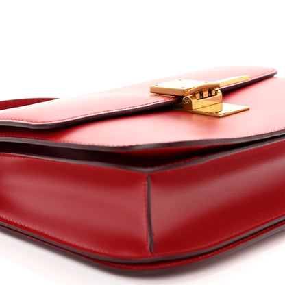 Celine Box Calfskin Medium Classic Box Flap Bag Red 8 of 10