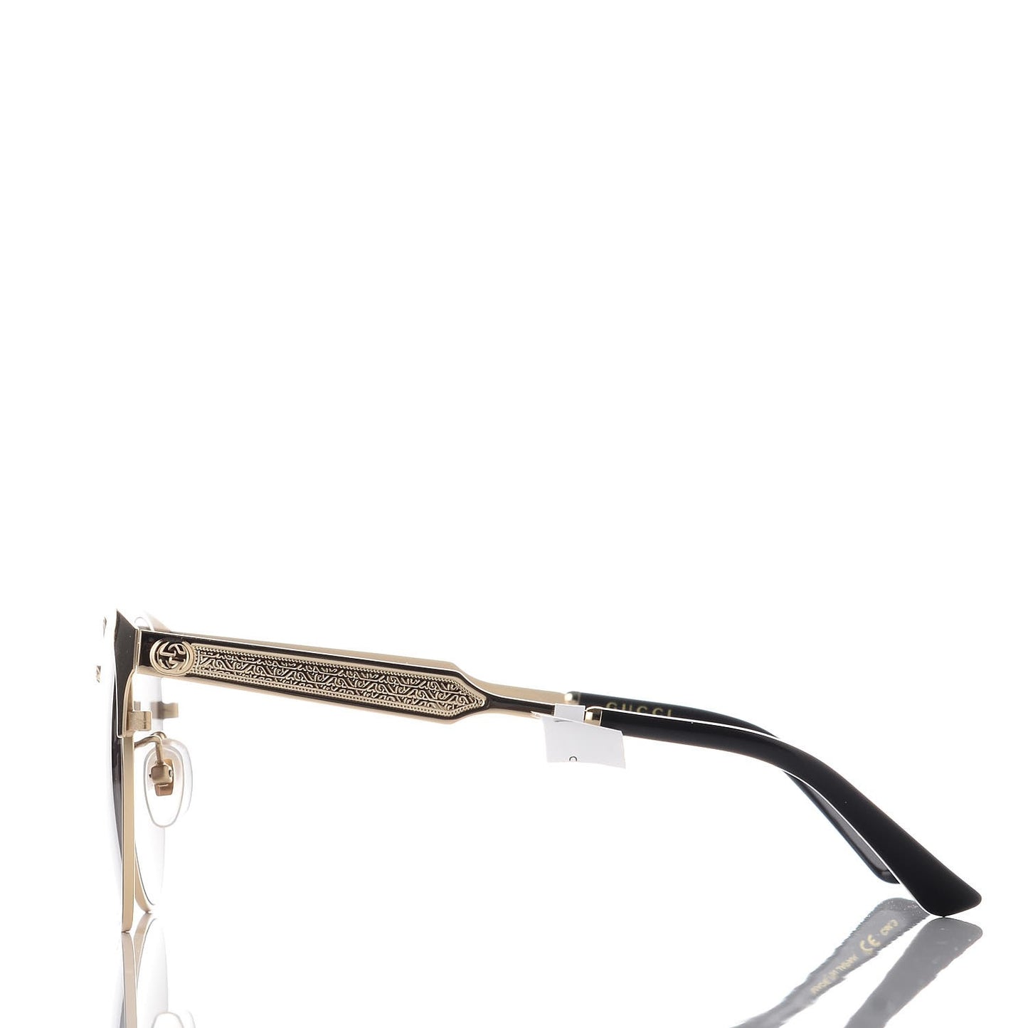 Round Metal GG0075SK Sunglasses Gold