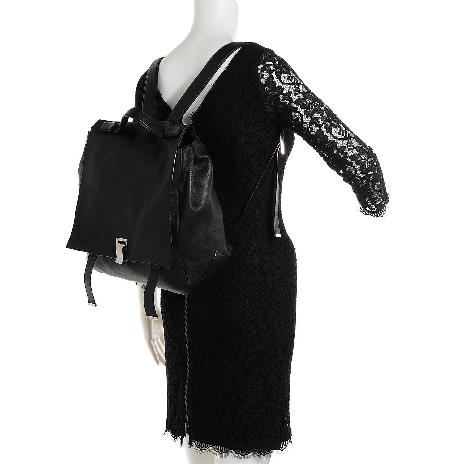 Proenza Schouler Calfskin Large PS Backpack Black 2 of 10