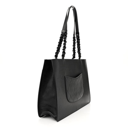 Chanel Caviar Quilted My Everything Large Shopping Tote Black 3 of 12
