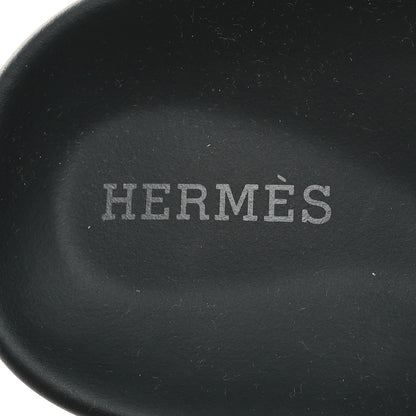 Hermes Calfskin Womens Chypre Sandals 36.5 Black 9 of 9