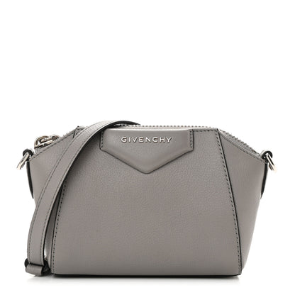 Givenchy Sugar Goatskin Nano Antigona Pearl Grey 1 of 13