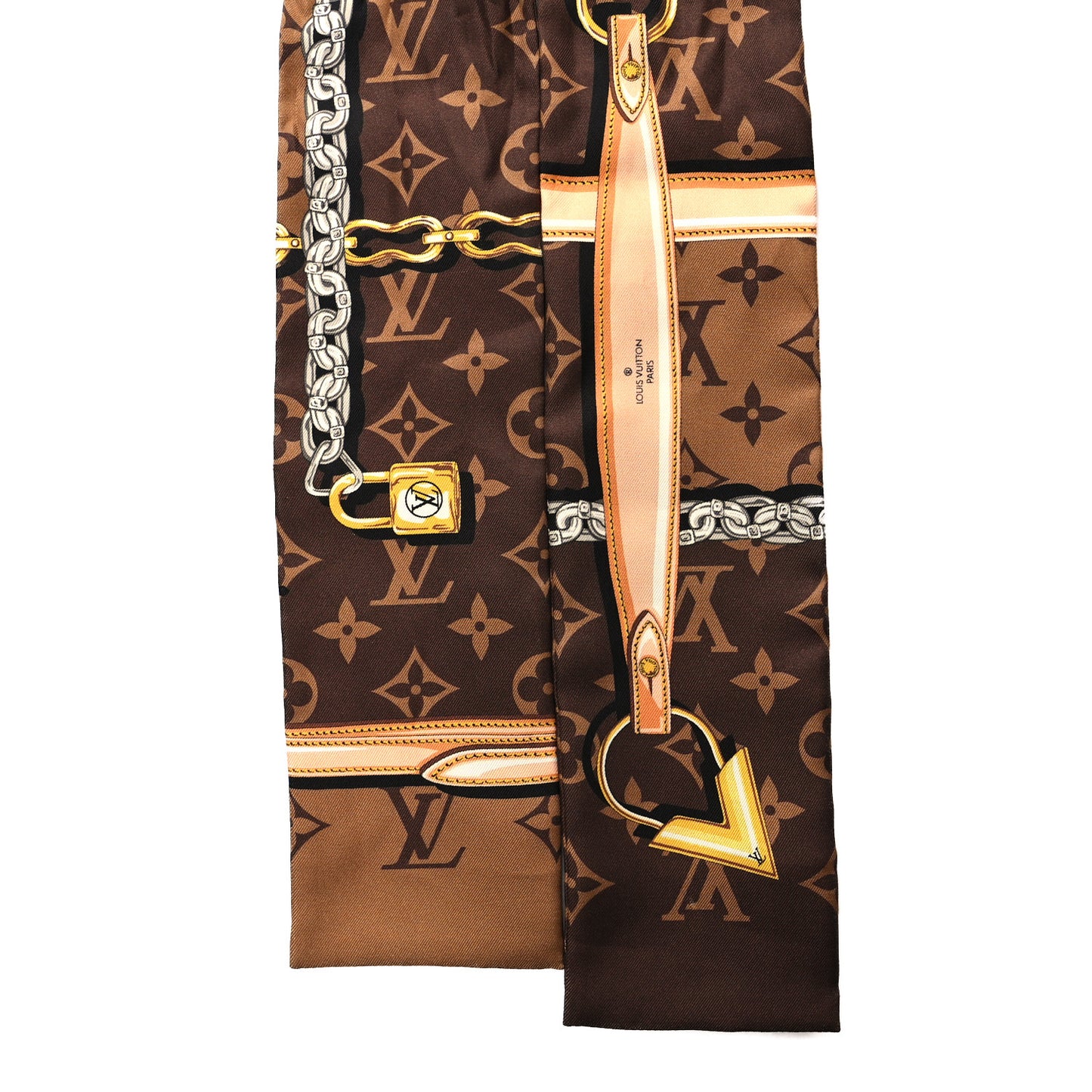 Silk Monogram Confidential Bandeau Brown
