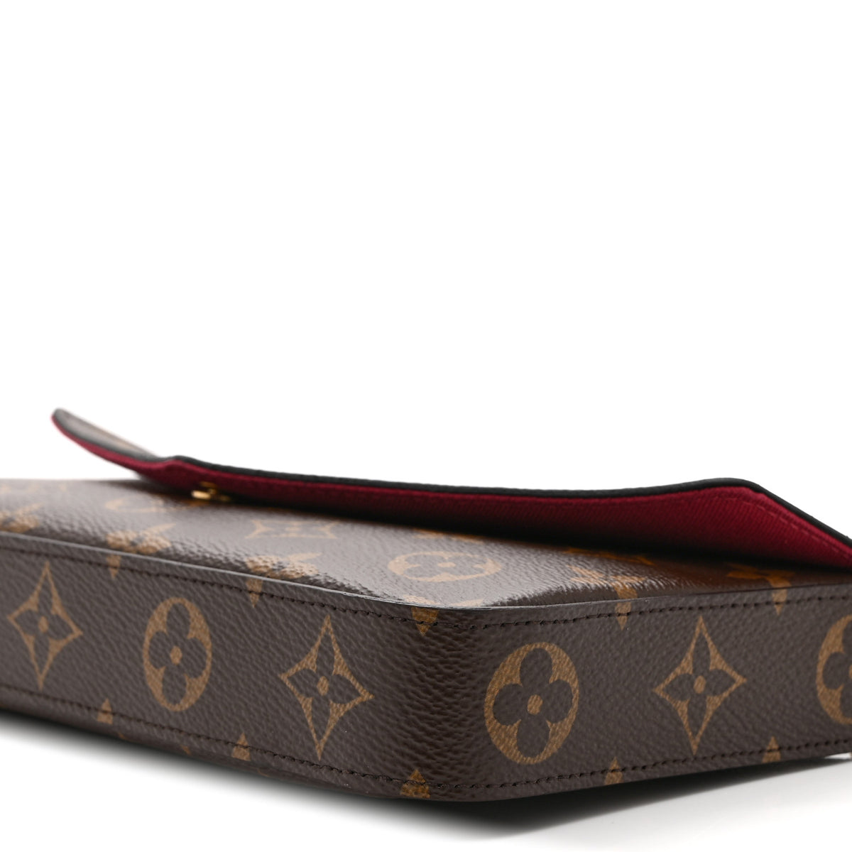 Louis Vuitton Monogram Pochette Felicie Chain Wallet Fuchsia 10 of 10