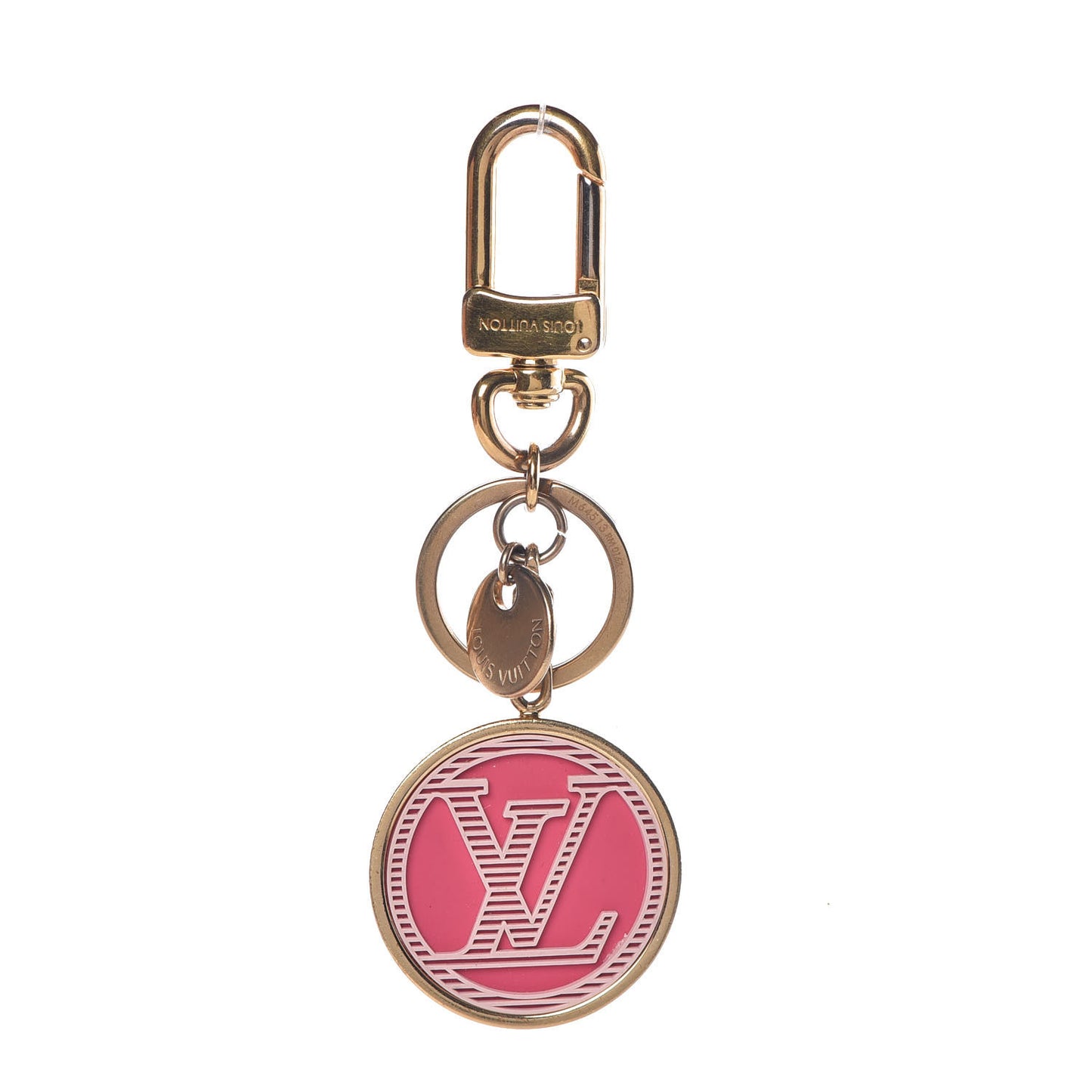 LV Circle Bag Charm Key Holder Pink