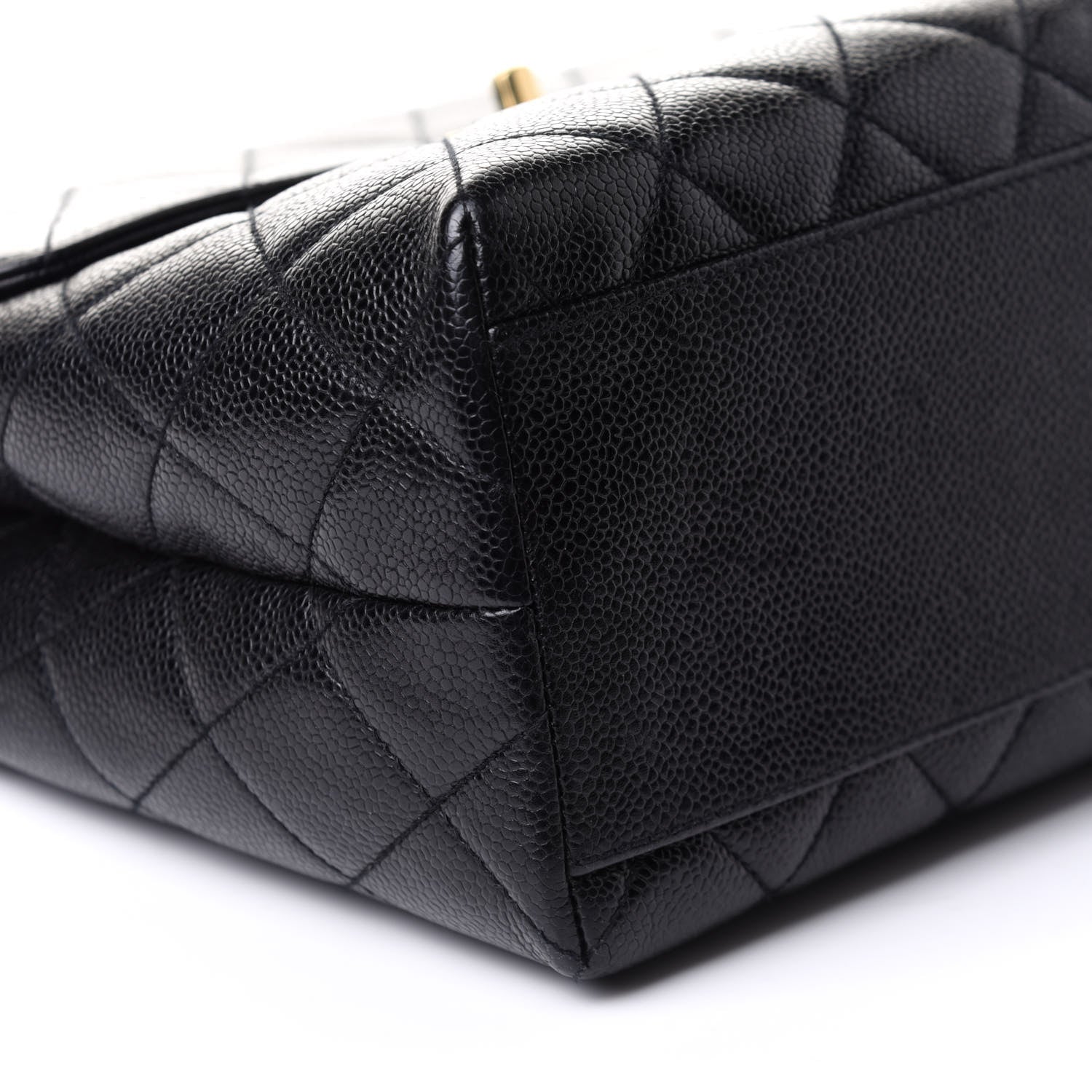 Chanel Caviar Quilted Jumbo Kelly Flap Black 9 of 10