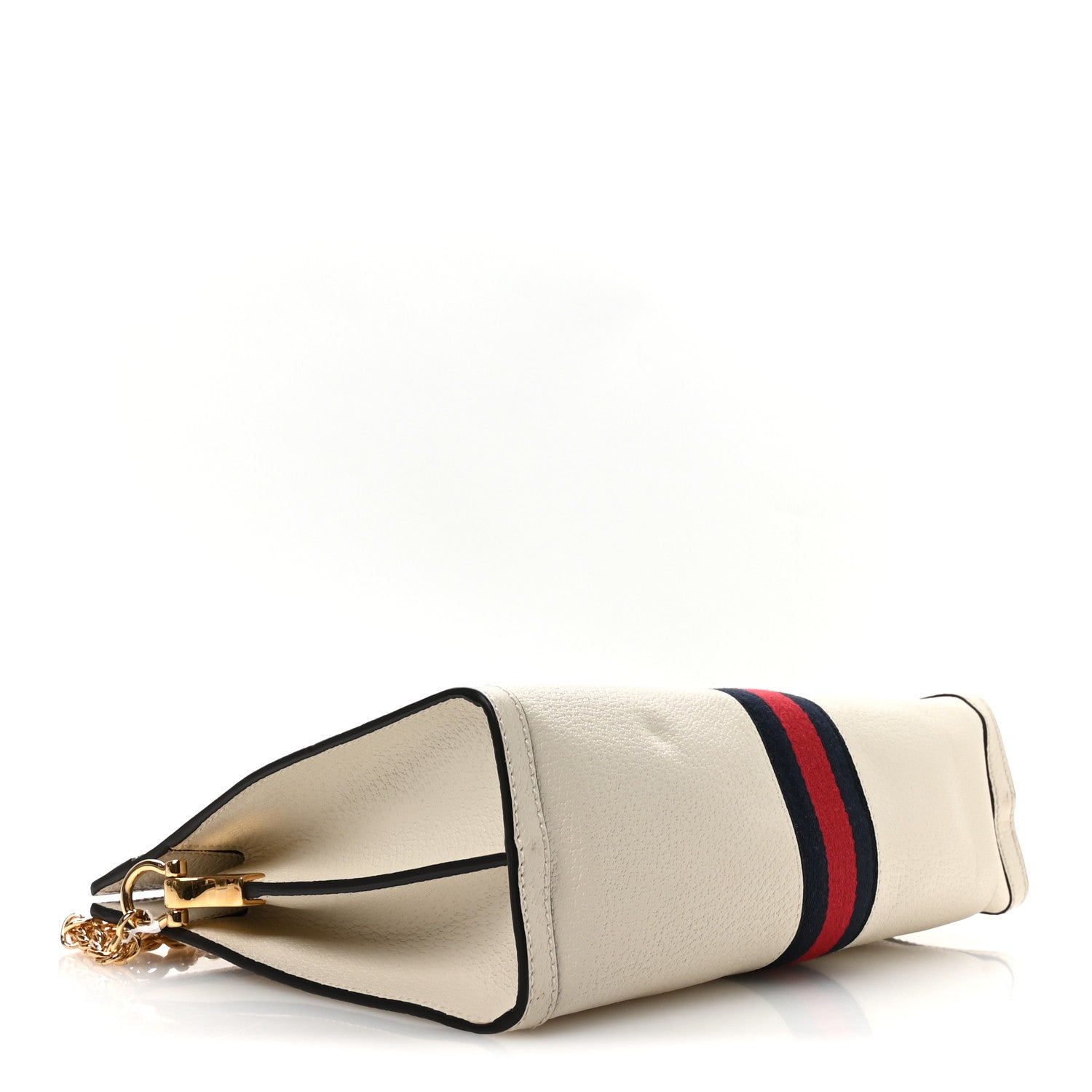 Gucci Textured Calfskin Web Small Ophidia Chain Shoulder Bag Mystic White 4 of 10