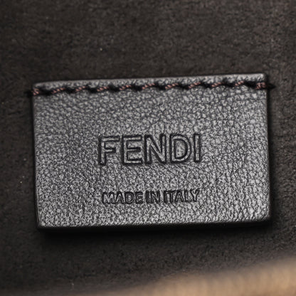 Fendi Fabric Jacquard FF 1974 Mini Cookie Hobo Bag Tobacco Moro 6 of 10