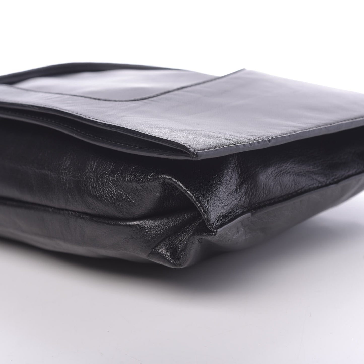 Ramskin Small Alix Padlock Zip Shoulder Bag Black