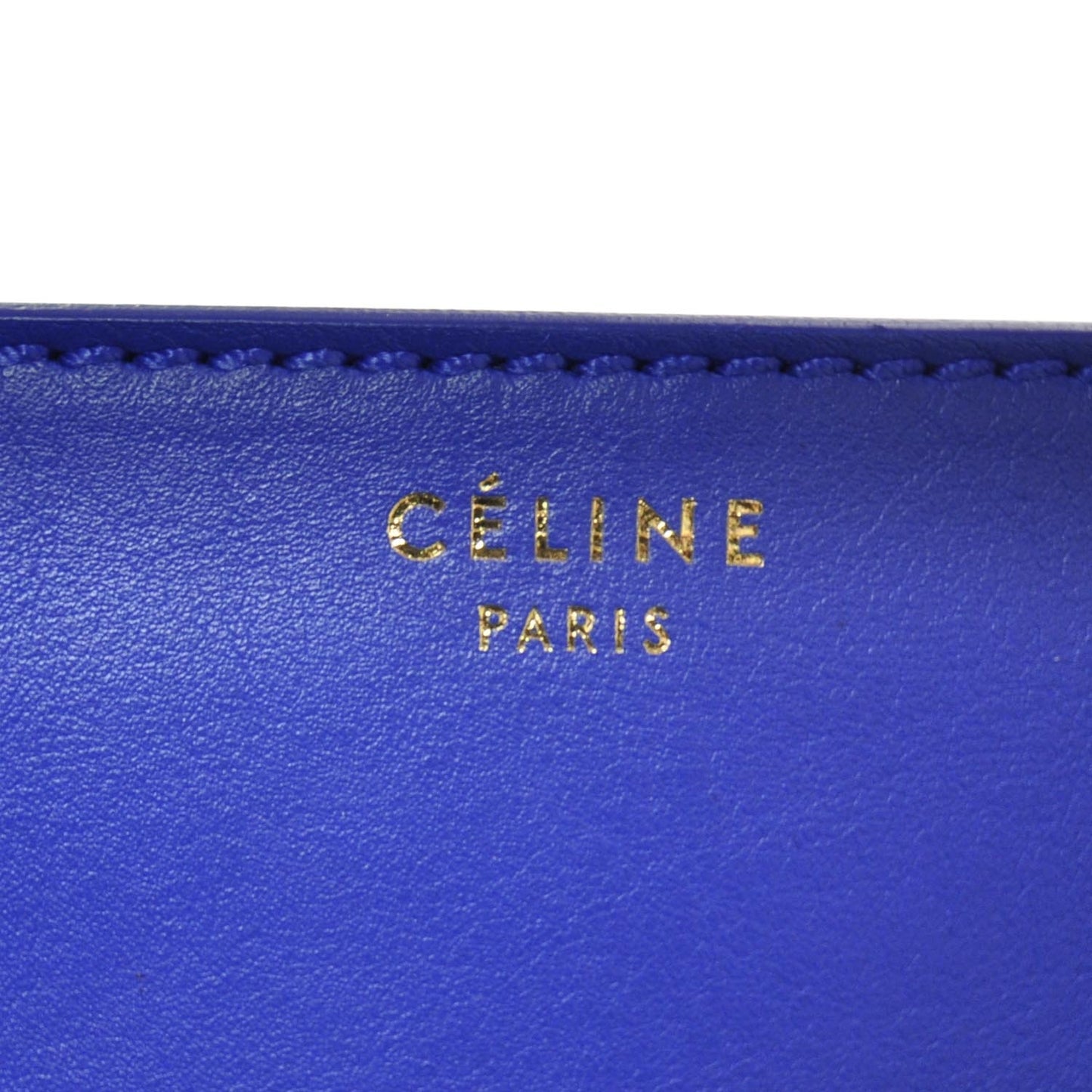 Smooth Calfskin Mini Luggage Bag Royal Cobalt