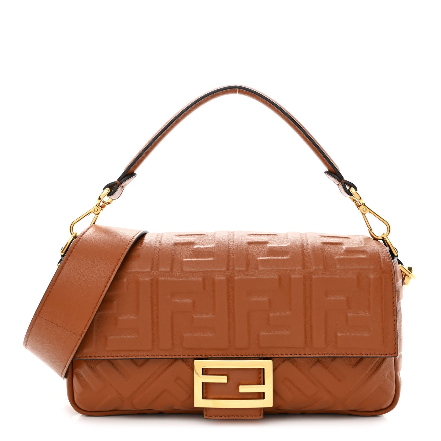 Nappa FF 1974 Embossed Baguette Coloniale